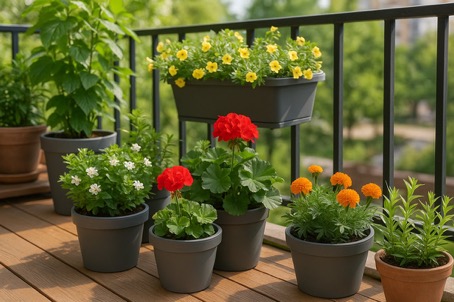 Balkon jako zelená oáza: praktické rady pro výběr květináčů