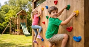 Lezení podporuje dětský vývoj: jak vytvořit jednoduchou lezeckou stěnu na zahradě