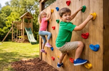 Lezení podporuje dětský vývoj: jak vytvořit jednoduchou lezeckou stěnu na zahradě