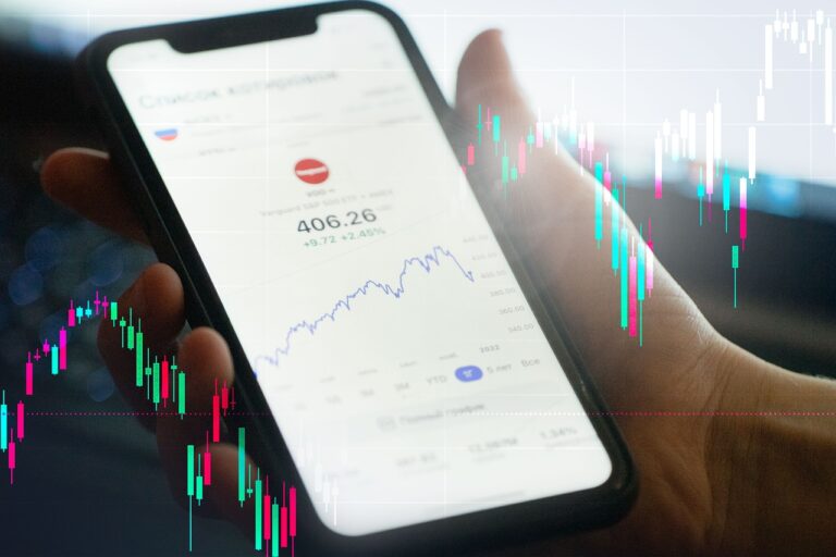 Rostoucí graf hodnoty ETF fondu na index S&P 500