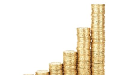 Zlaté mince a finanční grafy pro analýzu výsledků akcií